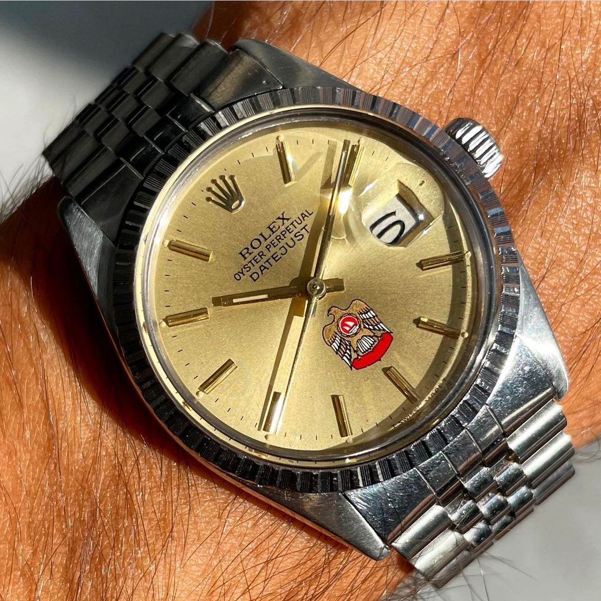 Rolex Datejust 16030 UAE Ministry of Defence Logo Dial