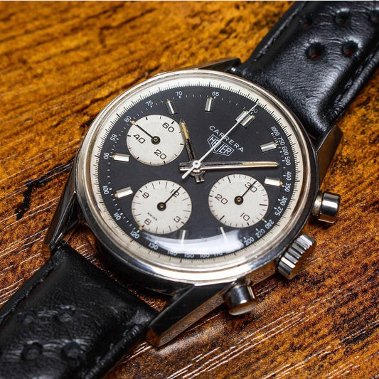 Heuer Carrera Chronograph 2447NST Reverse Panda Dial