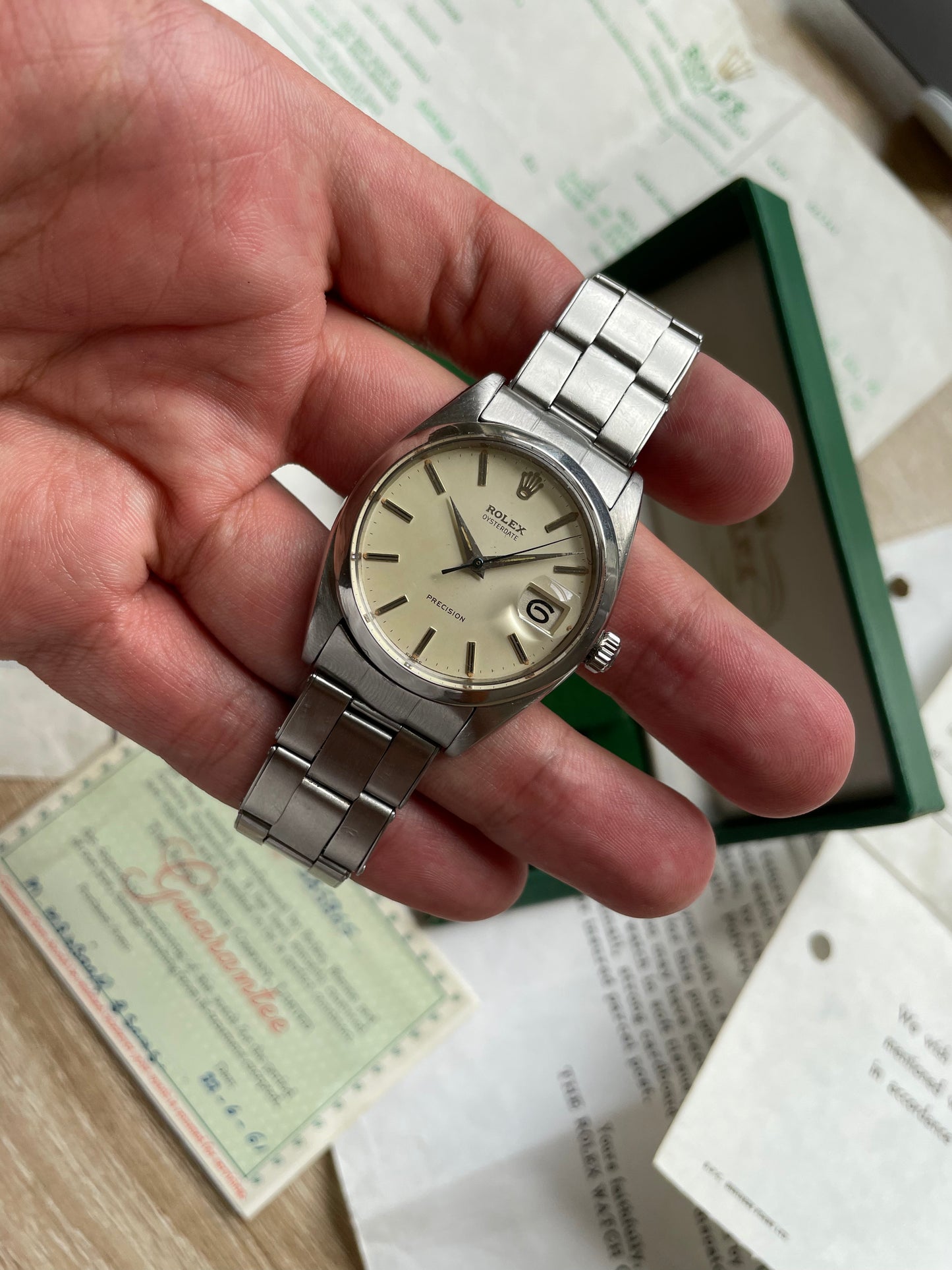 Rolex Oysterdate 6694 Full Box & Papers Set 1961